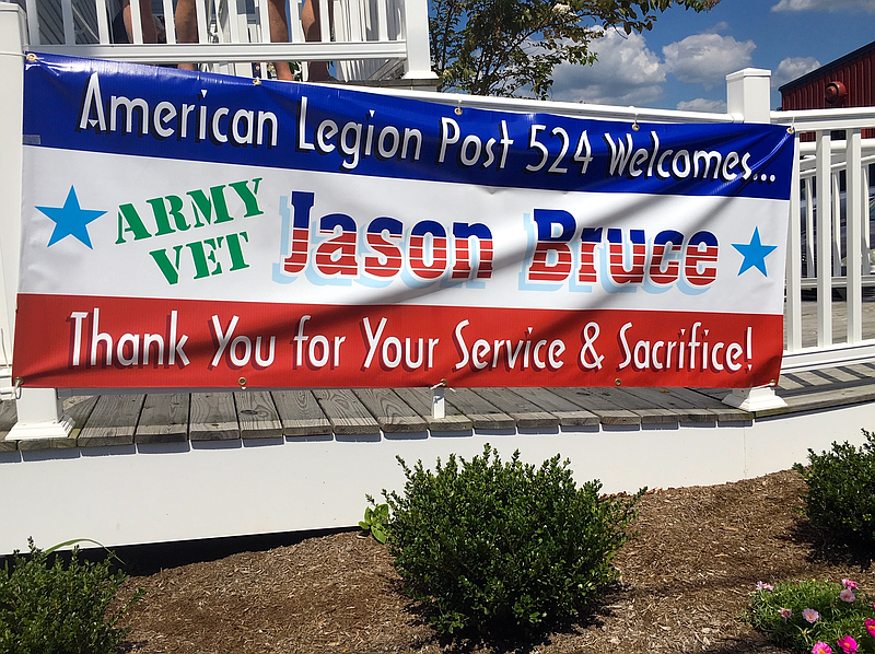 Army veteran Jason Bruce and his family were among those who were given a free weeklong vacation in Ocean City as part of the American Legion Post 524 Rest and Relaxation program.  (Photo courtesy Doug Otto)  