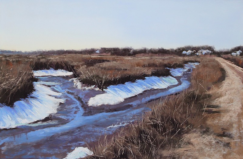 Seaview Snowy Marsh by Renee Leopardi. (Courtesy Ocean City Arts Center)