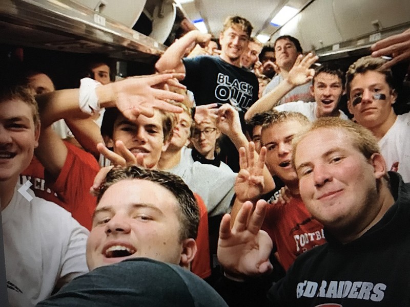 It was a jovial bus ride back to Ocean City following last Friday’s 42-0 victory at Bridgeton. (Photos courtesy OCHSfootball.com)