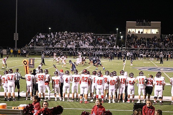 St. Augustine Prep Hermits move the ball upfield, looking to score.