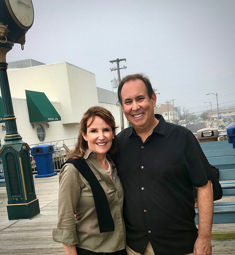 Ocean City Chamber Executive Director Michele Gillian poses with state Tourism Director Jeff Vassar. (Photo courtesy Ocean City Regional Chamber of Commerce)