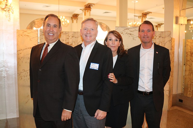 From left, Jeff Vasser, executive director of the New Jersey Division of Travel and Tourism, Ocean City Tourism Committee Chairman Burton Wilkins, Chamber of Commerce Executive Director Michele Gillian and Mayor Jay Gillian at the Business Summit in 2019.