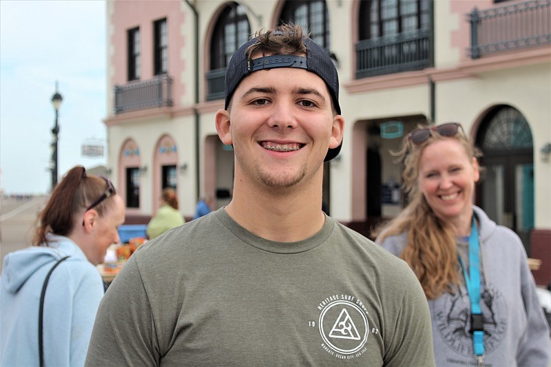 Shane Price helped organize his classmates to come to Ocean City for the fall beach sweep.