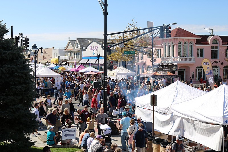 The Fall Block Party, such as this one in 2019, gives families a fun-filled day of shopping, eating and entertainment.