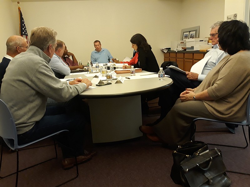 Members of the Ocean City Housing Authority discuss the Speitel Commons project during Tuesday's board meeting.