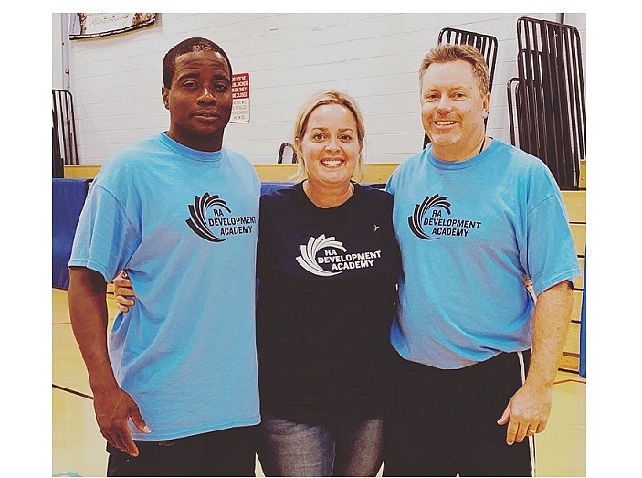 RA Development Academy founders and owners Tyrone Rolls (left) and Jill and Tom Adamson are planning alternatives for canceled interscholastic sports. (Photos courtesy RA Development Academy)