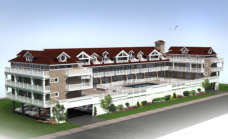 An architectural rendering gives a sneak peek of what the Impala Suites will look like when completed.