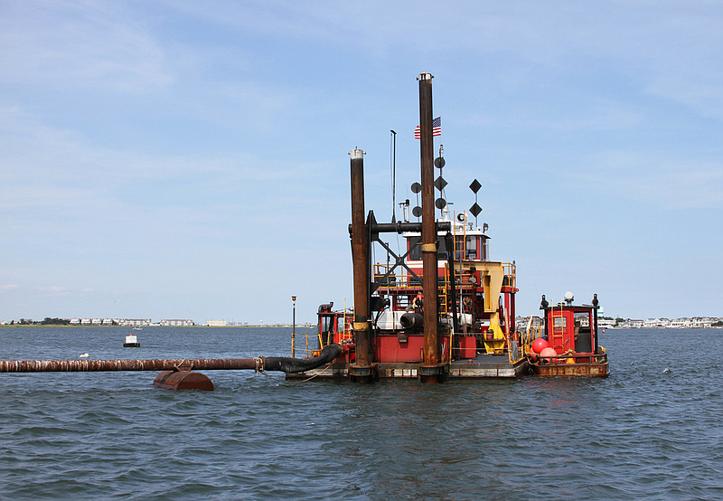 Dredging the waterways continues to be a major focus of Ocean City officials. (Photo courtesy U.S. Army Corps of Engineers)