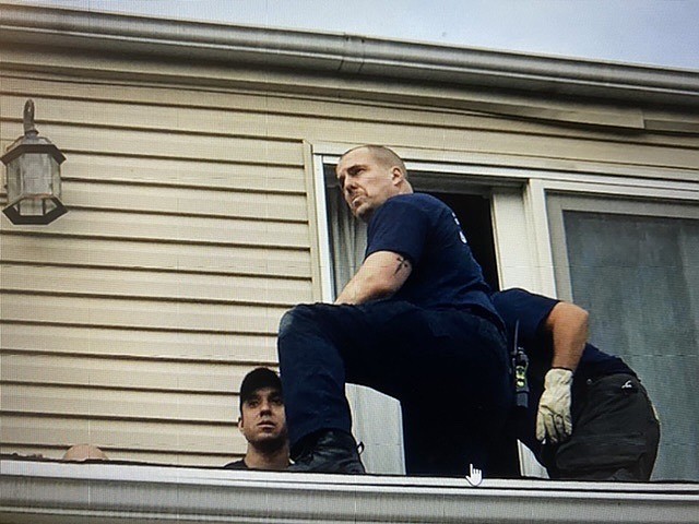 Greg Browne in action as a Philly Fire Department Paramedic (Facebook photo)