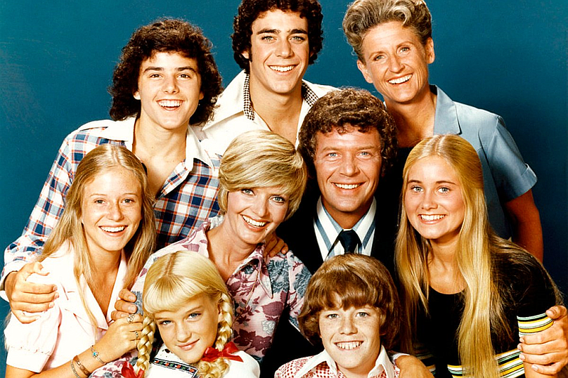 "The Brady Bunch" cast during the latter stage of its five-year run on ABC. (Photo courtesy Mamamia.au)