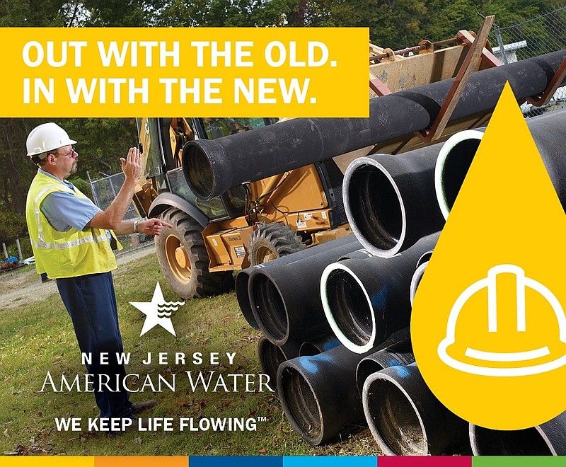 The project by New Jersey American Water is scheduled to begin on Jan. 29. (Photo courtesy of New Jersey American Water Facebook page)