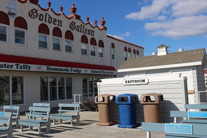 Seasonal bathrooms like this one on 11th Street and the Boardwalk will add to the convenience for Ocean City visitors this summer.