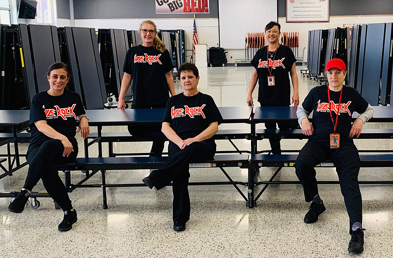 Lunch "Heroes" in the cafeteria at the Ocean City High School will be celebrated on May 1 for their efforts to continue to prepare foods during the pandemic. (Photo courtesy Ocean City School District website)