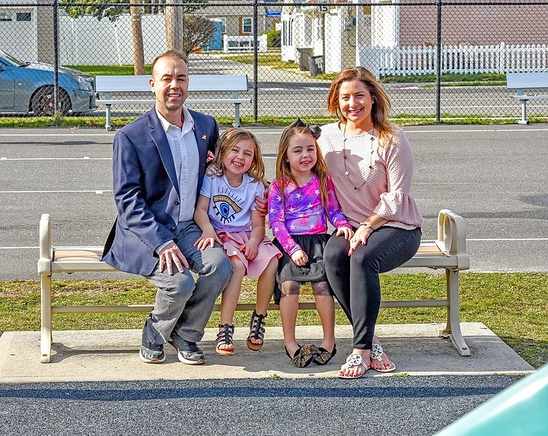 Third Ward City Councilman Jody Levchuk is pictured with his daughters, Leni and Jordyn, and wife, Jill. (Photo courtesy Jody Levchuk Facebook page)