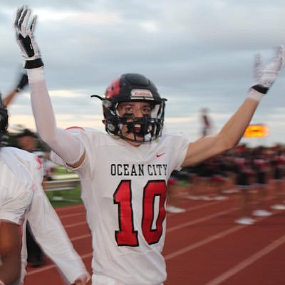 Red Raiders excelled in the classroom as well as the football field. Tommy Oves is headed to the University of Delaware’s honors program to pursue a civil engineering degree and career. 
(Photo courtesy Tommy Oves’ Twitter Page)