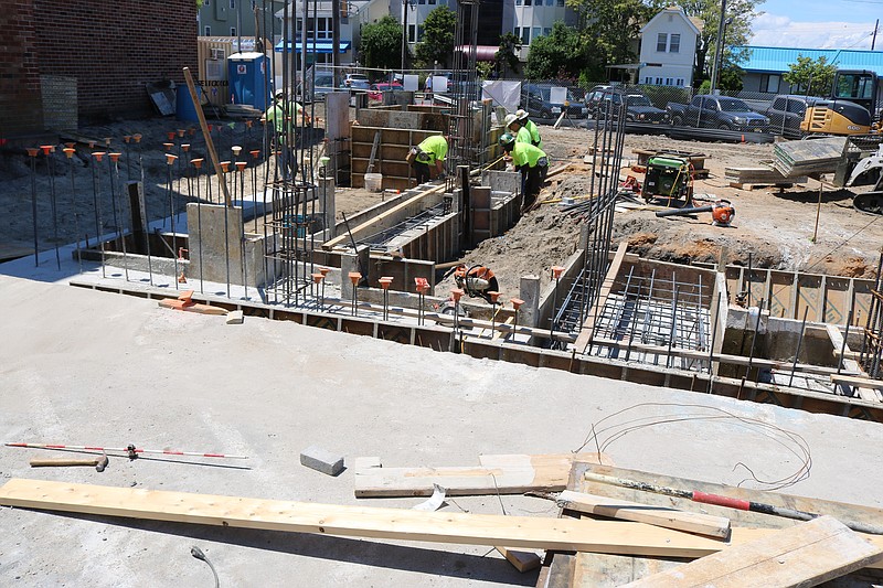 Construction workers are busy building the Ocean City Housing Authority's new project for senior citizens.