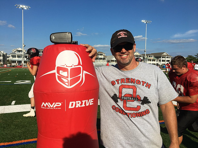 It’s unknown when OCHS head football coach Kevin Smith will again preside over his team’s practice sessions. (Photo credit: Twitter)