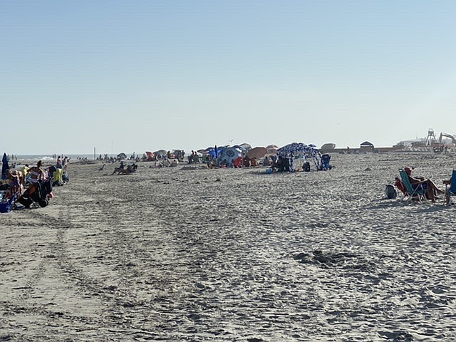 The replenishment project widens the beaches.