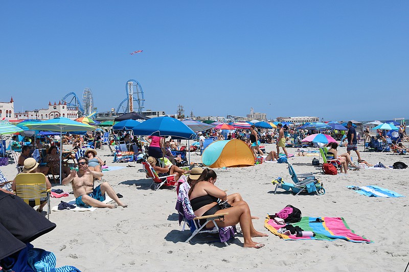 Vacationers took to the Ocean City beaches to enjoy fresh air, sun and surf during a summer rife with pandemic fears.