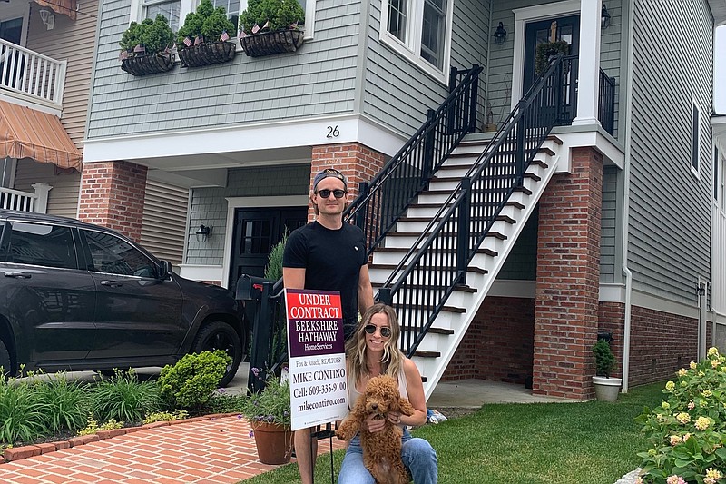 Graham and Ashley Palusky moved to a home in Ocean City's Gardens section last month to escape city living in the wake of COVID-19. (Courtesy of the Paluskys)