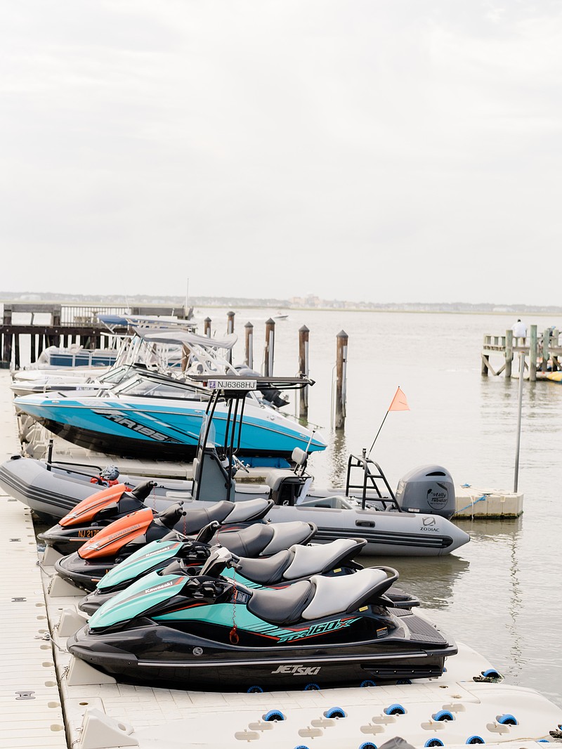 The JDE fleet boasts a variety of boats and jet skis. 