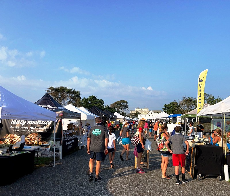 The Ocean City Farmers &amp; Crafters Market is a haven for fresh produce, flowers and arts and crafts. (Photo courtesy Ocean City Regional Chamber of Commerce)