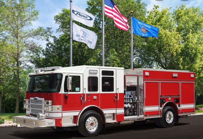 This picture provided by Pierce Manufacturing Inc. depicts the type of fire truck that Ocean City is buying from the Wisconsin company.