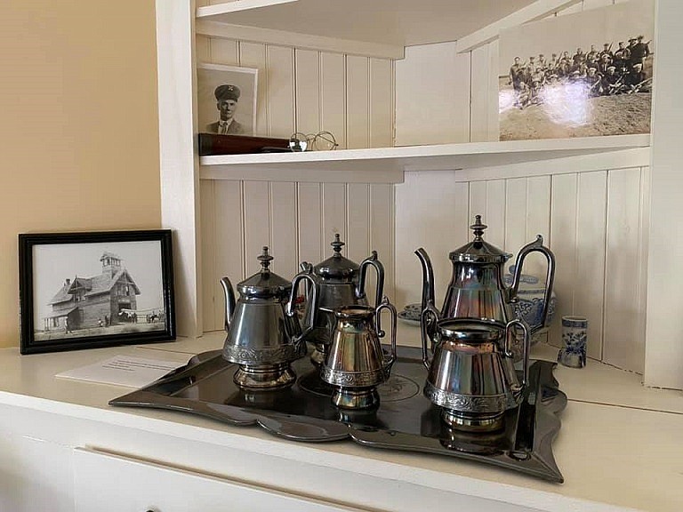 An old-fashioned tea set is among the décor at the Ocean City Life-Saving Station. (Photo courtesy of Ocean City Life-Saving Station Facebook Page)