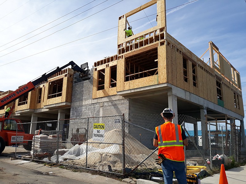 Construction continues on the Ocean City Housing Authority's nearly $7 million Speitel Commons project.