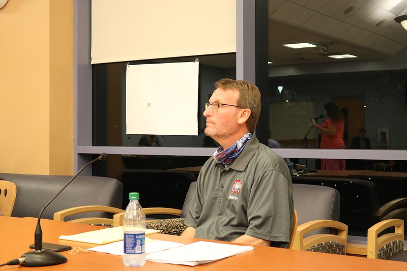 Mayor Jay Gillian speaks during the last Council meeting in which the public was allowed on Nov. 5.