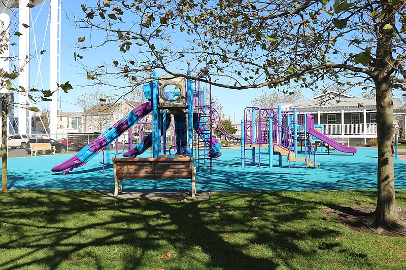 Playground activities are part of the summer recreation program.