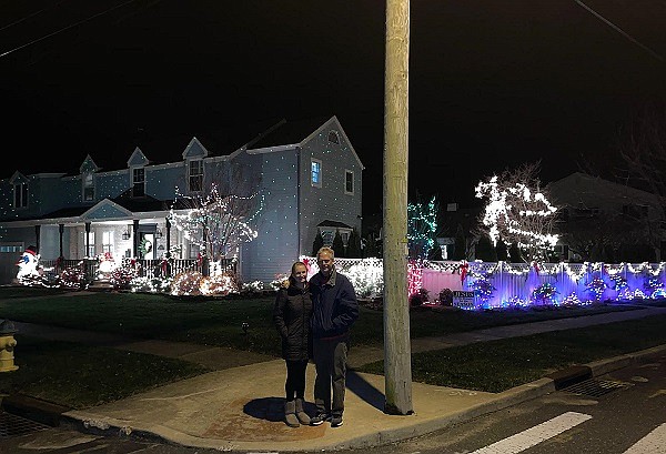 Scott and Devon Raab show their holiday spirit with their beautiful display at 301 E. Seabright Road. 