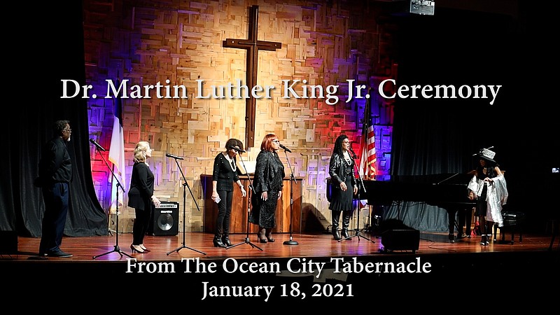 CAPTIONS Dr. Beverly Vaughn leads the singers from the Stockton Oratorio Society Section Chorus to honor Dr. Martin Luther King Jr. (Photos courtesy of Martin Fiedler, Just Right TV Productions)