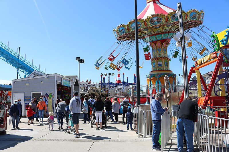 Families have an array of rides to choose from at Playland's Castaway Cove.