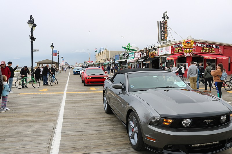 Muscle cars roll in to town.