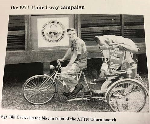 A newspaper clipping of Bill Cruice.