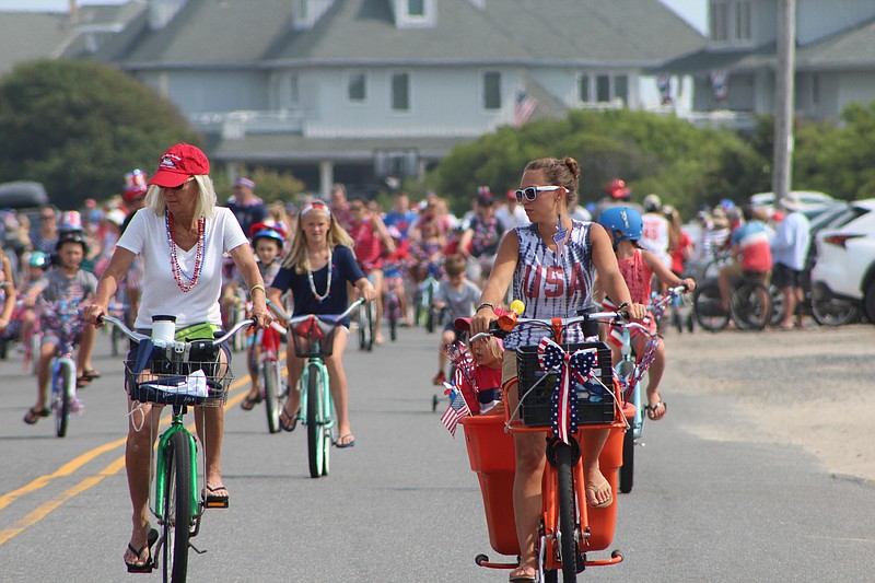 Bike parades over Fourth of July weekend in the south and north ends of the island will begin the holiday weekend. (Photos courtesy of Ocean City) 