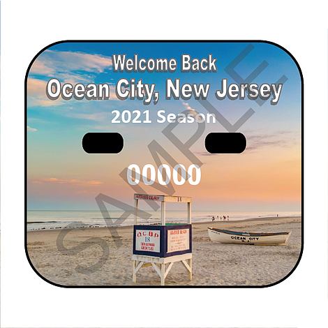 The slogan on the 2021 beach tag says it all. (Image courtesy of Ocean City)