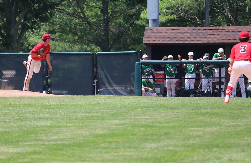 Matt Nunan pitches strong.