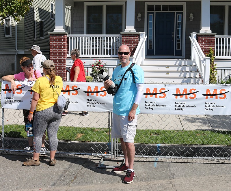 MS Volunteer Matt Ramer raises the most money to fight MS year after year and even volunteers photographs the event.