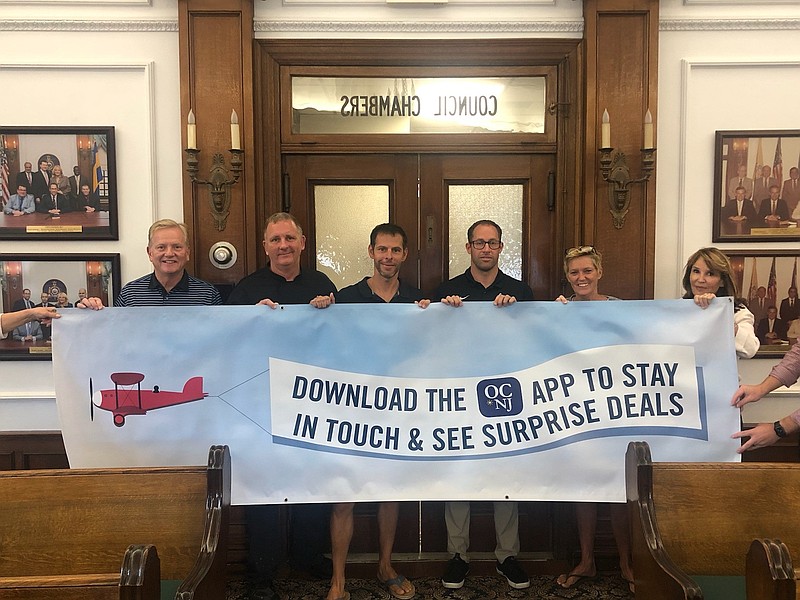 Some of the Ocean City Tourism Development Commission members from left, Burt Wilkins, Bill McGinnity, Wes Kazmarck, Pete Madden, Patty Talese and Chamber Director Michele Gillian. (Photo courtesy Michele Gillian)