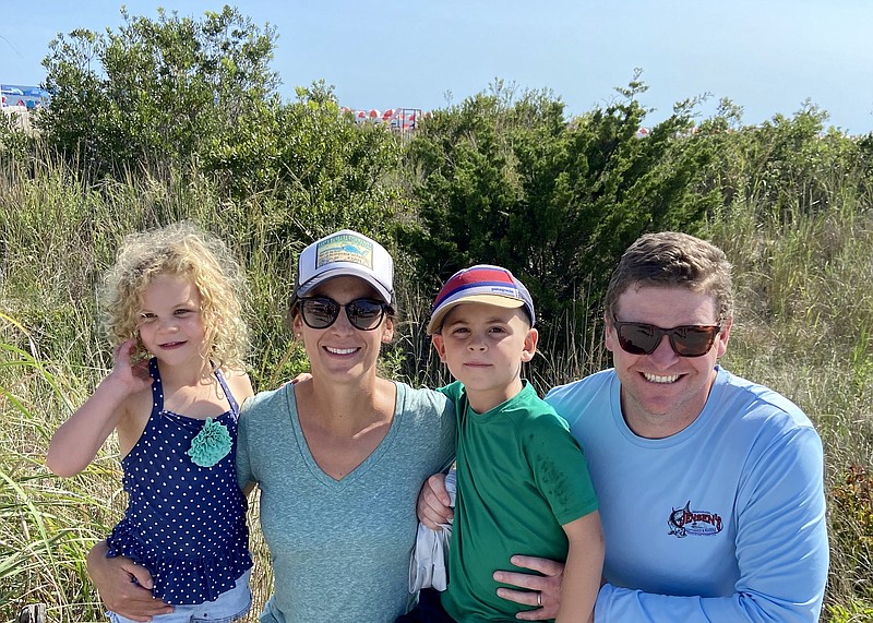 Chris Halliday pictured with his wife, Shannon, and their children. (Photo courtesy of Chris Halliday)