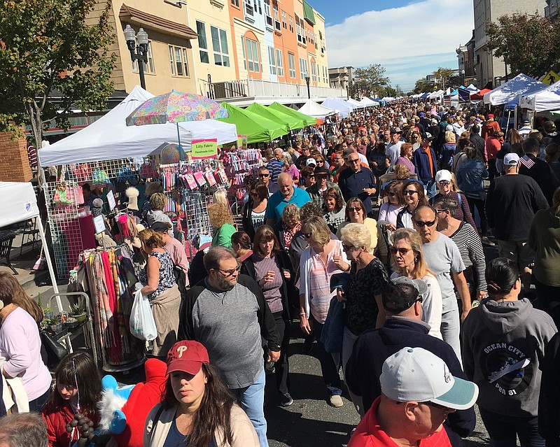 The Fall Block Party draws a crowd to Ocean City's downtown for shopping, food and fun. 
(Photo courtesy of Ocean City)