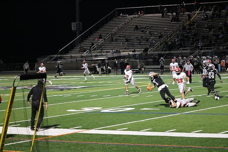 Ocean City's stiff defense records a sack.