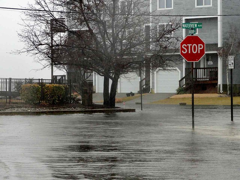 The intersection of Waterview Boulevard and Bartram Lane in Merion Park is one area that has experienced flooding.