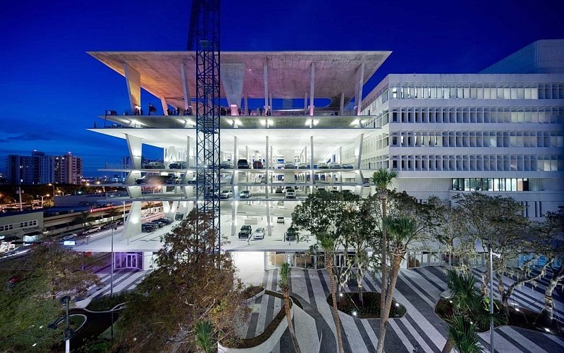 The stylish 1111 Lincoln Road parking garage in Miami Beach is another example of an attractive structure that impressed Councilman Jody Levchuk. (Courtesy of Miami Beach Advisor)