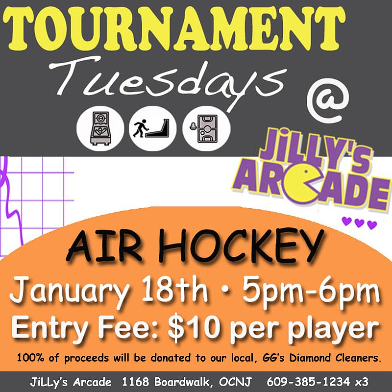 Get ready for an Air Hockey Tourney this Tuesday to help GG's.