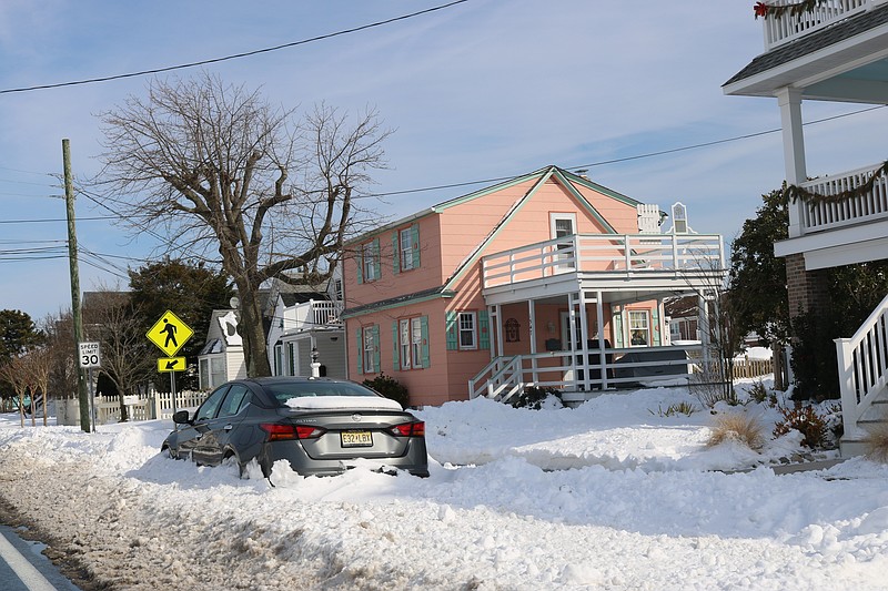 The Jan. 29 blizzard dumps a foot of snow on the resort town.