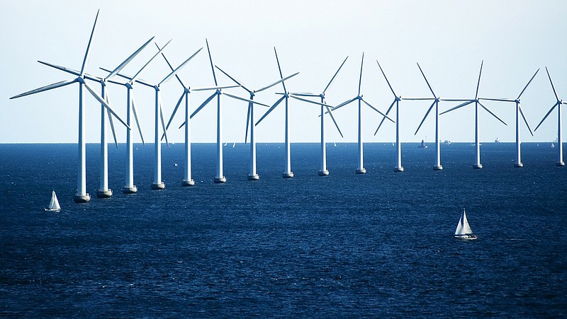 Offshore wind turbines near Copenhagen, Denmark. Photo Credit: Wikipedia