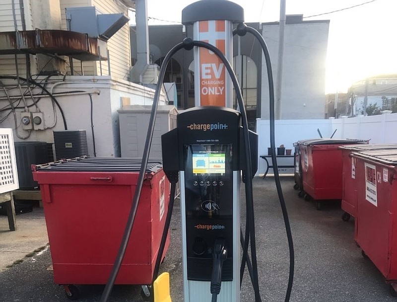 New electric charging stations will be installed at the Transportation Center parking lot with the help of state grants. (Photo courtesy of Ocean City)